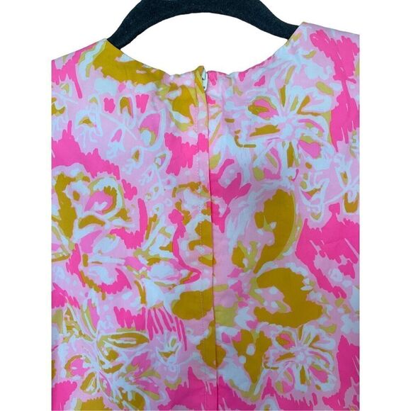 Lilly Pulitzer Girls Multicolor Floral Print Sleeveless Shift Dress Size 10 - Picture 5 of 10